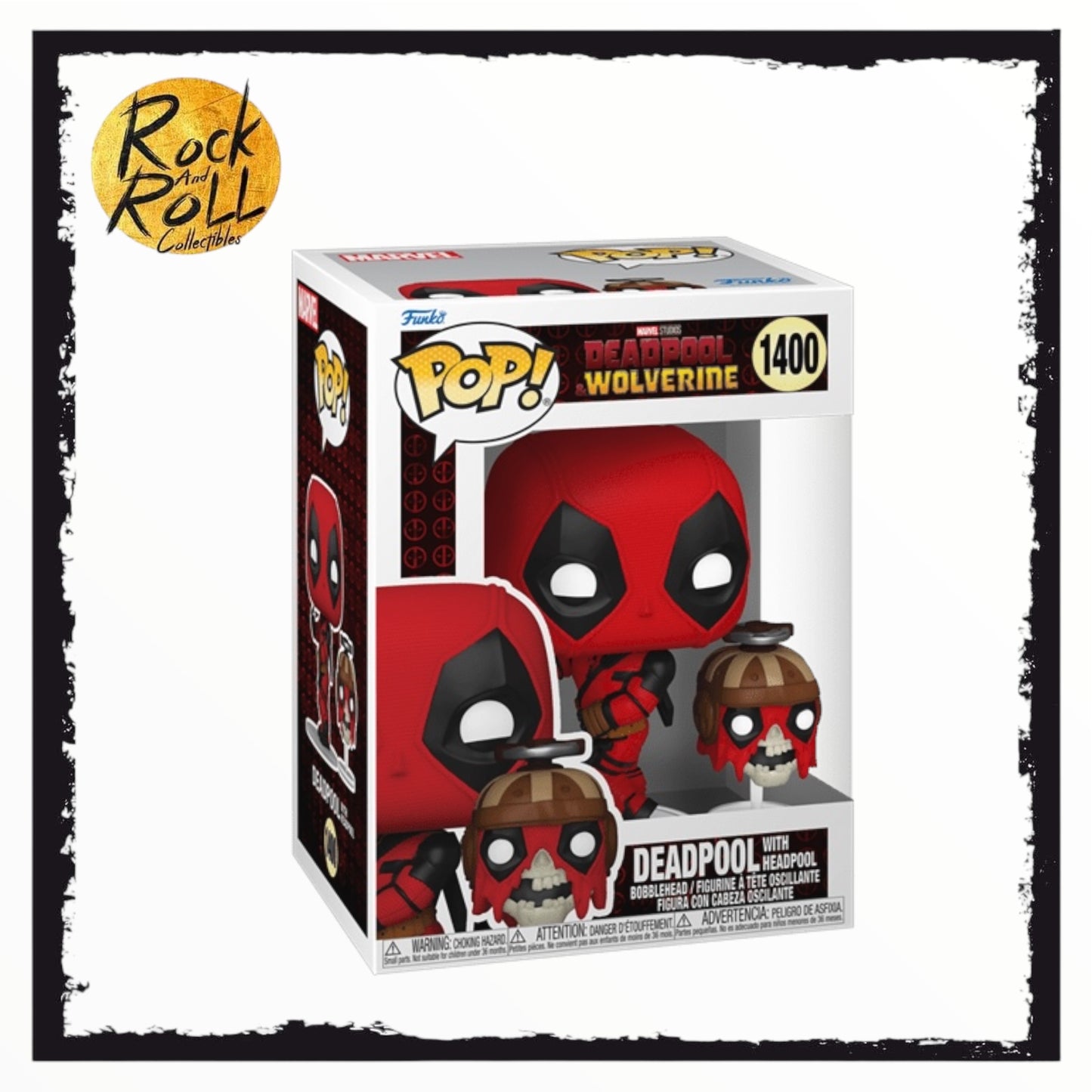 Funko Pop! & Buddy #1400: Deadpool & Wolverine - Deadpool with Headpool