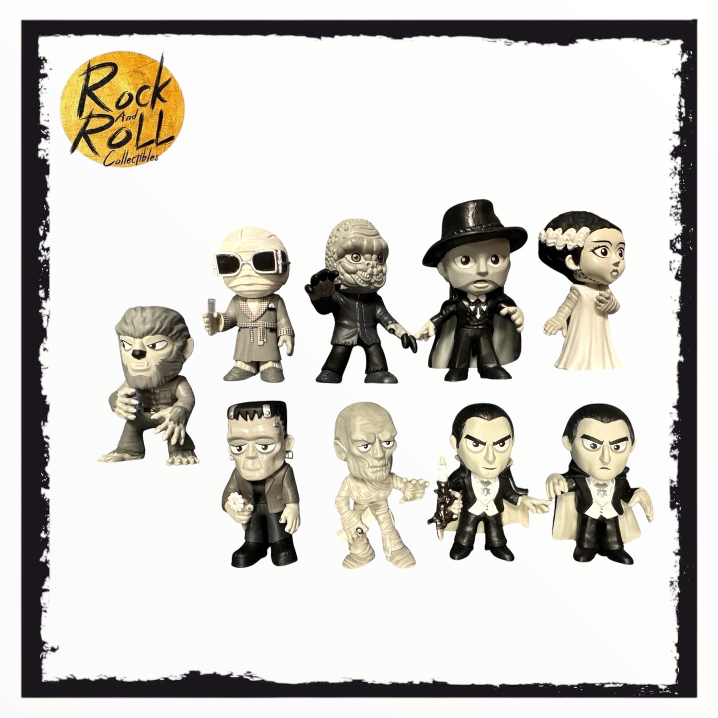 Funko Mystery Minis Universal Monsters Black & White x 9 Open & Loose Figures