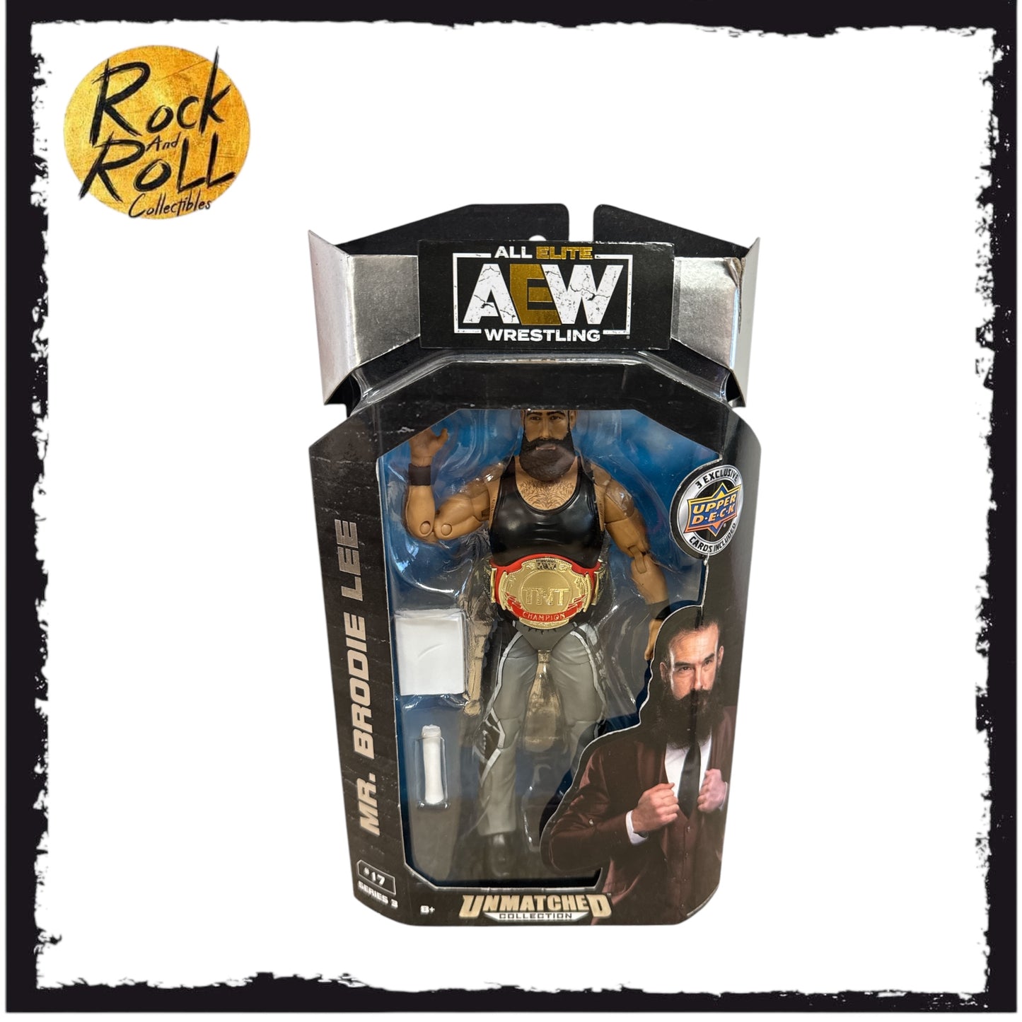 Box Damage - AEW Unmatched Series 3 #17 Mr. Brodie Lee US Import