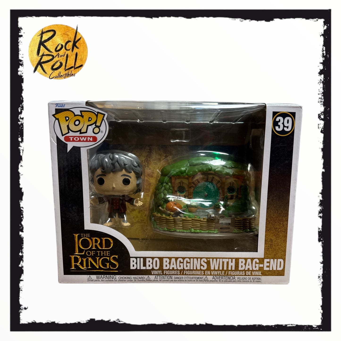 Box Damage - The Lord of the Rings - Bilbo Baggins with Bag-End Funko Pop! Town #39