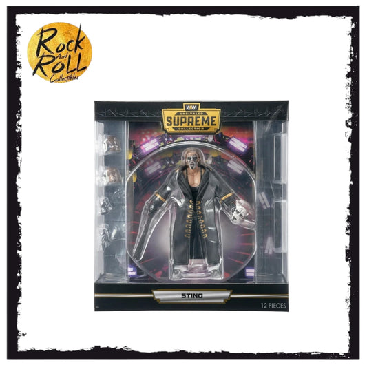 AEW Unrivaled Supreme Sting - 6 inch Figure with Alternate Heads and Hands plus Accessories (Walmart Exclusive) PRE ORDER