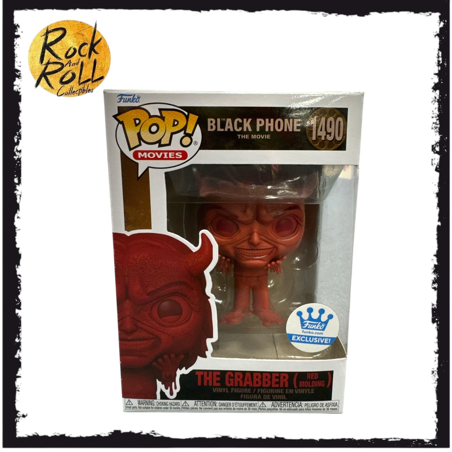 The Black Phone - The Grabber (Red Molding) Funko Pop! #1490 Funko Exclusive. Condition 8/10