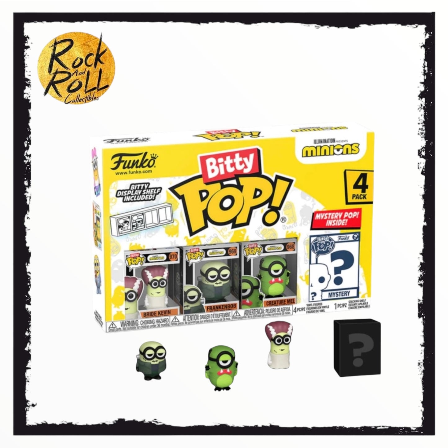 Frankenbob 4 Pack Bitty Funko POP! - Minions - Chance Of Chase