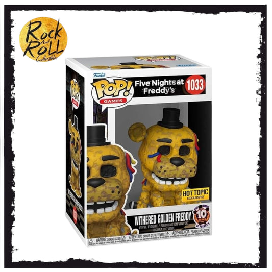 Five Nights at Freddy’s - Withered Golden Freddy Funko Pop! #1033 Hot Topic Exclusive