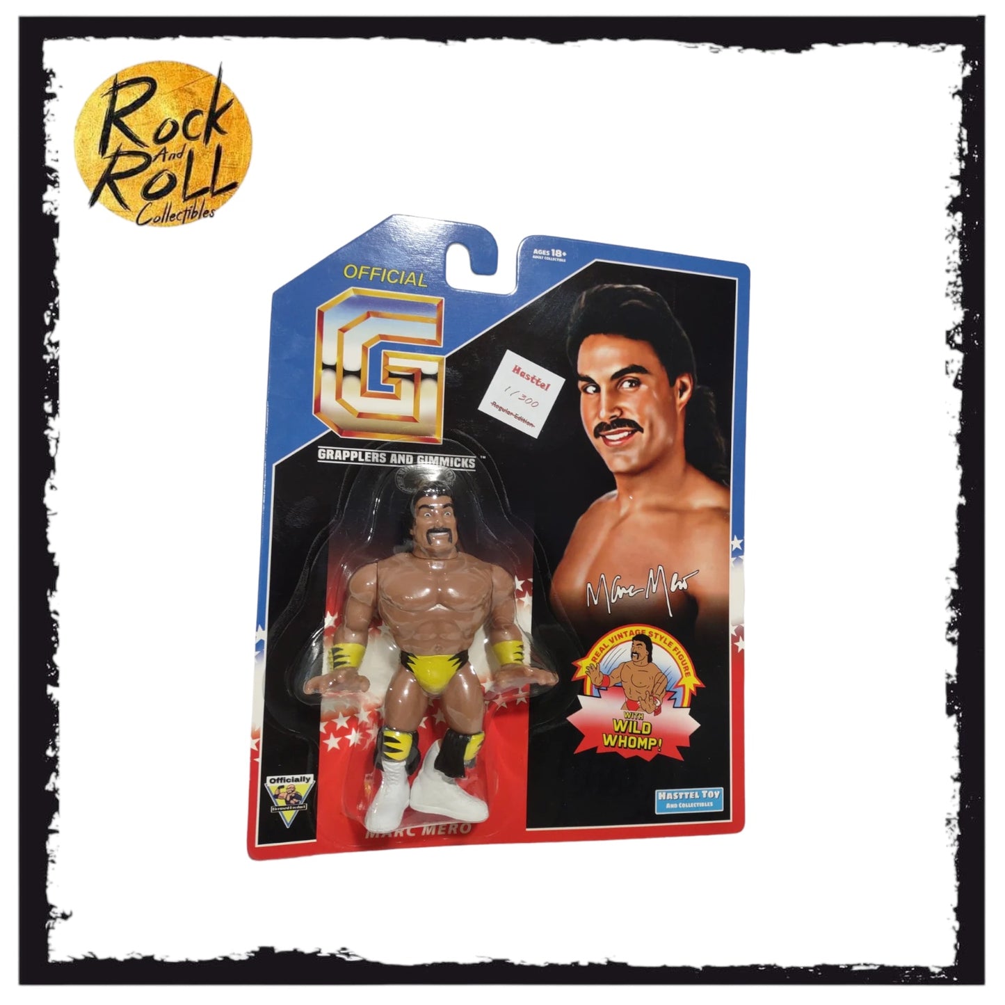 Grapplers and Gimmicks - Marc Mero 1 of 300 Yellow Vintage Style Figure