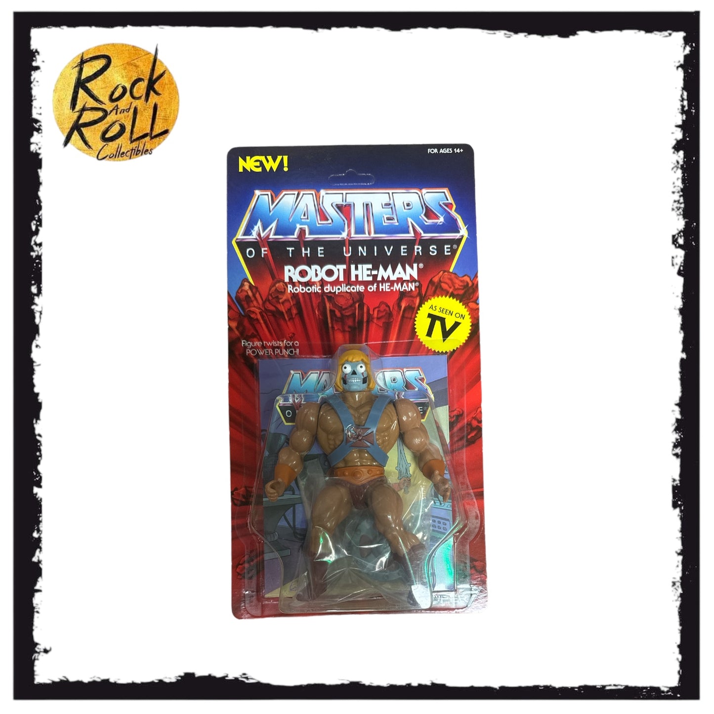 Super 7 Masters Of The Universe Retro Action Figure Robot He Man Unpunched