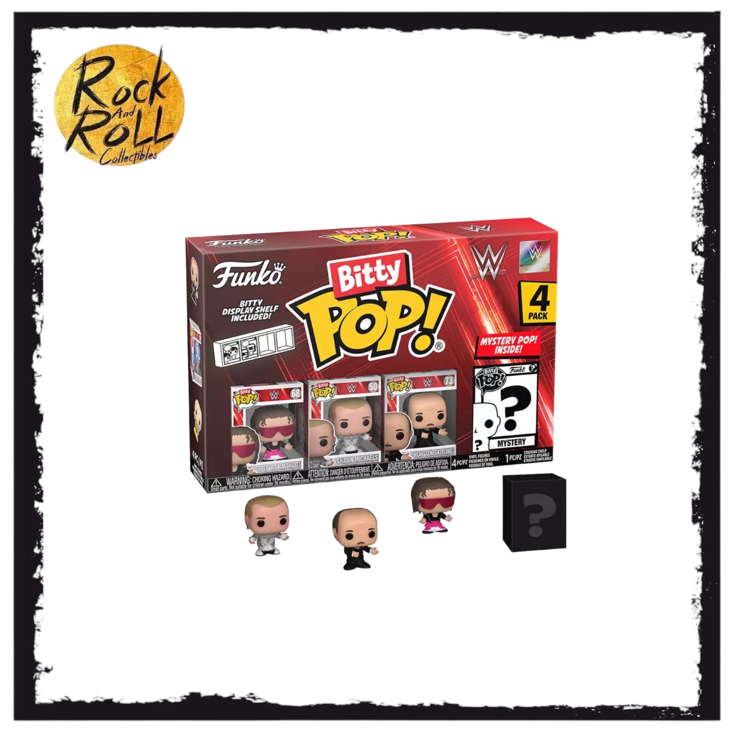 Funko Bitty POP! WWE Bret Hart 4-pack Vinyl Figures