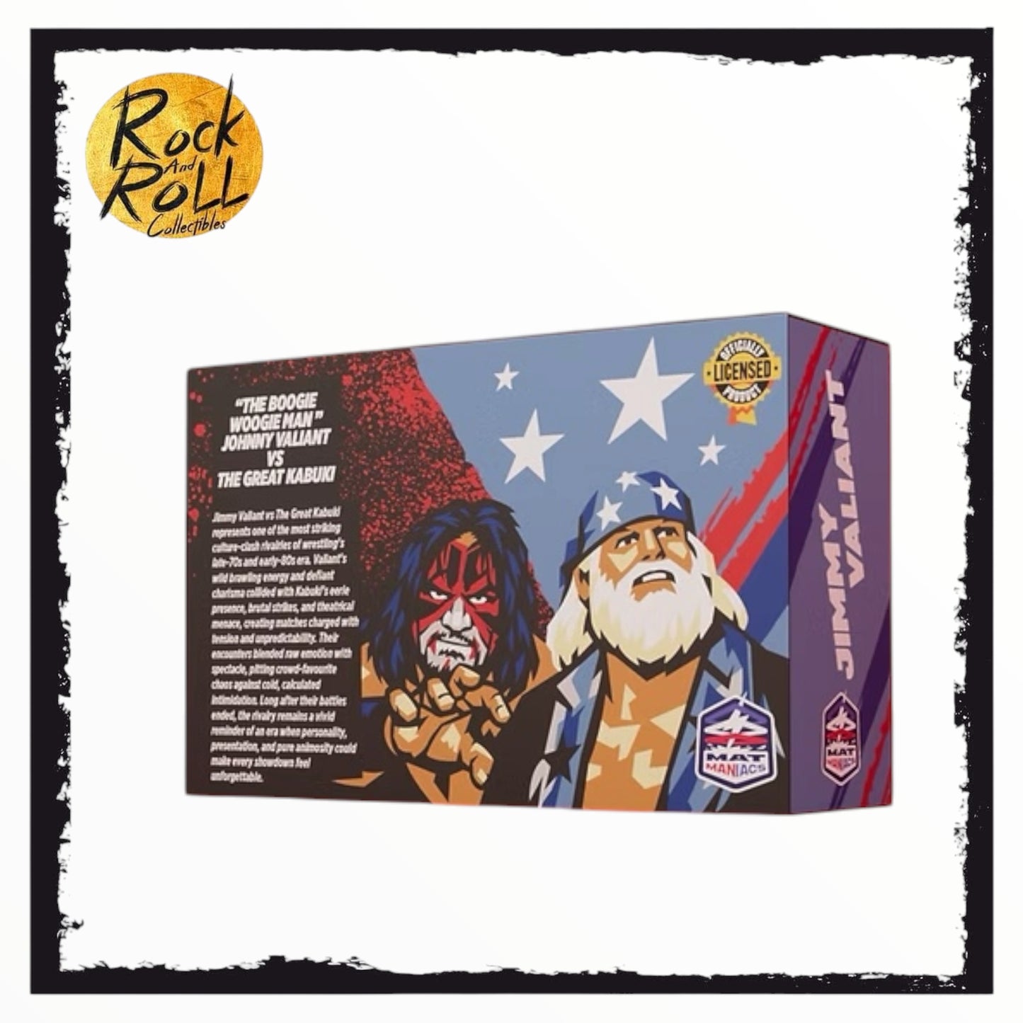 Mat Maniacs JIMMY VALIANT vs THE GREAT KABUKI 2 PACK PRE ORDER