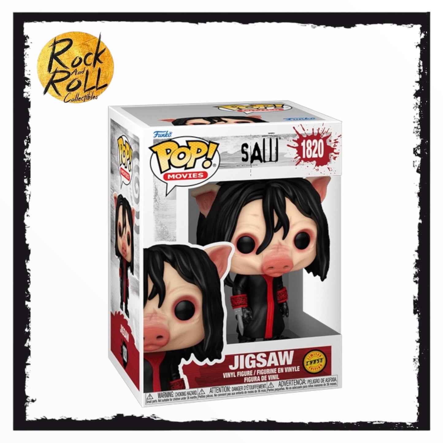 Funko Pop! Movies Saw - Jigsaw #1820 (Chase Variant)
