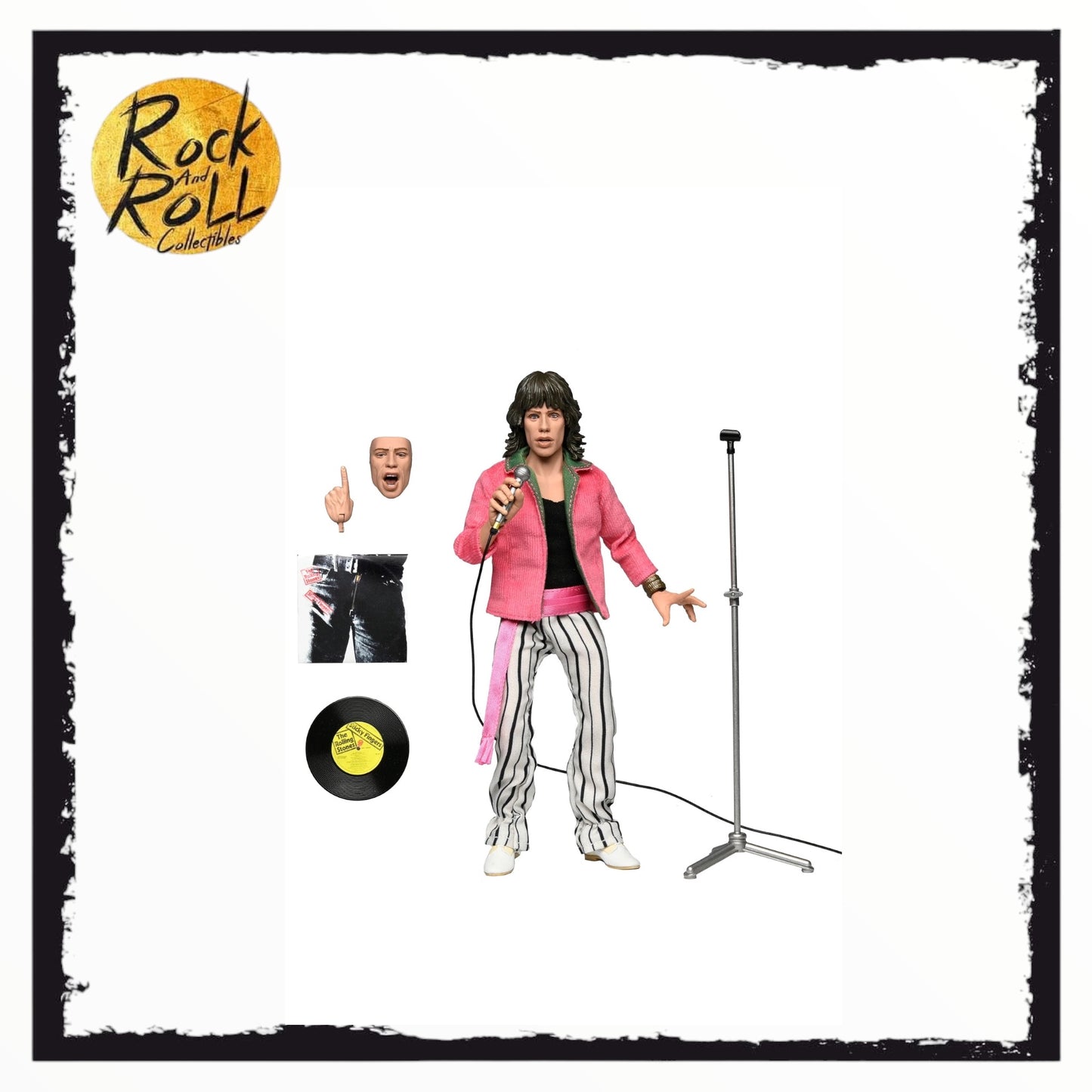 NECA The Rolling Stones Mick Jagger (1975) 8" Clothed Action Figure