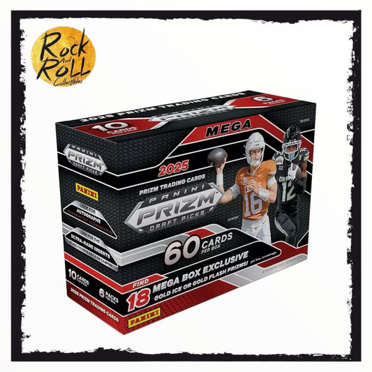 2025 Panini NFL Prizm Draft Picks Football Trading Card Mega Box