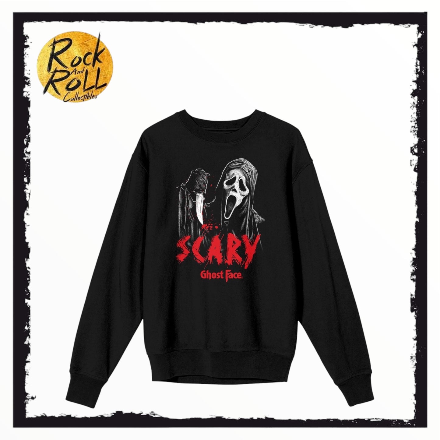 Scream Bioworld Women's Ghost Face Black Pullover Sweatshirt