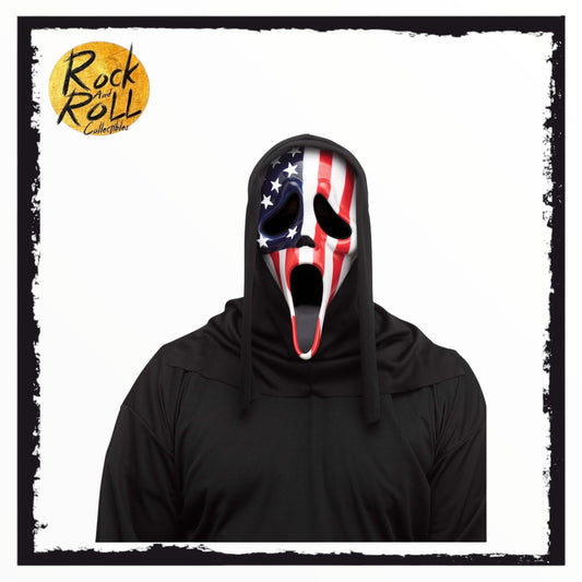 Scream (Ghost Face Lives) - Ghost Face Patriotic Adult Mask - Fun World