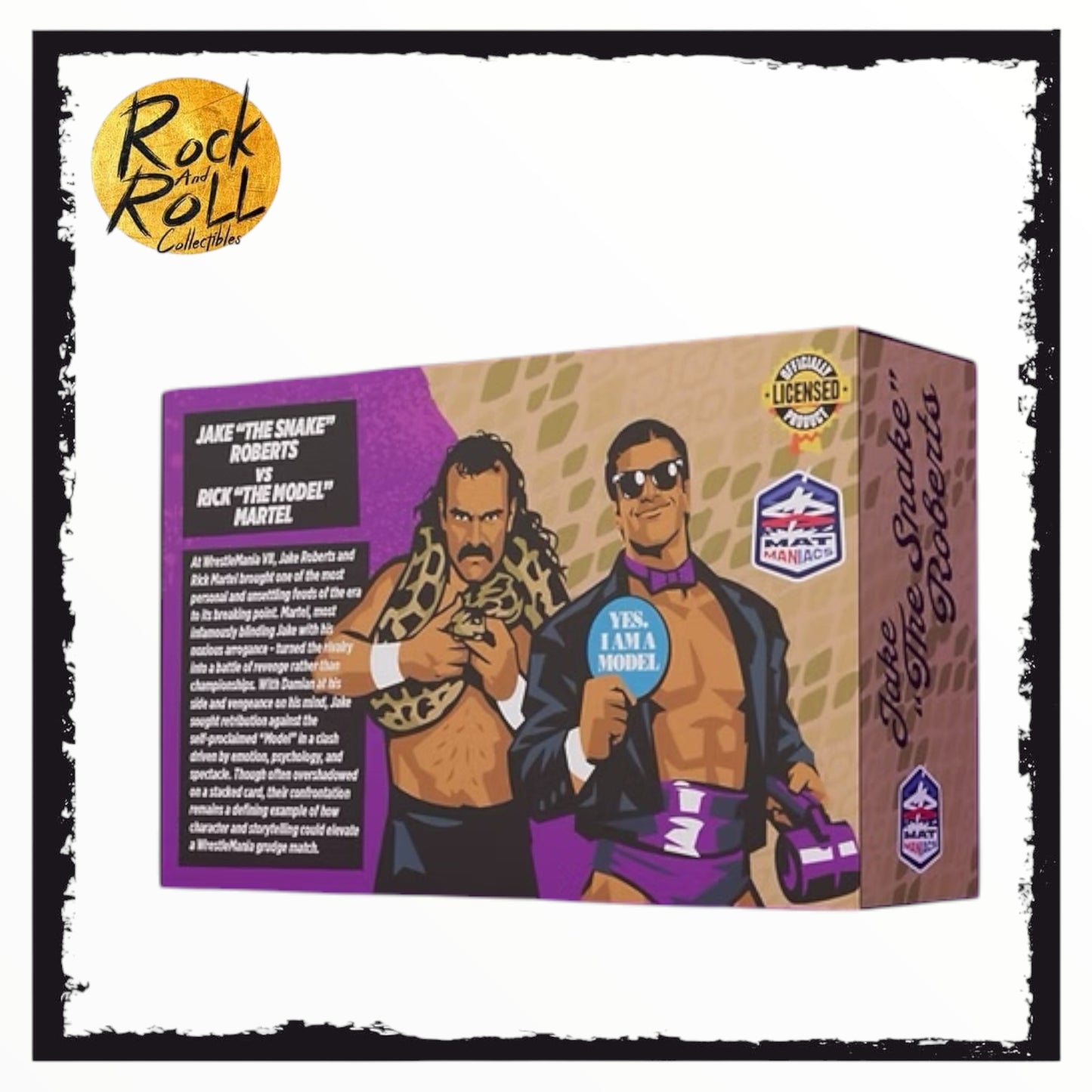 MAT MANIACS JAKE "THE SNAKE" ROBERTS VS RICK MARTEL SET PRE ORDER