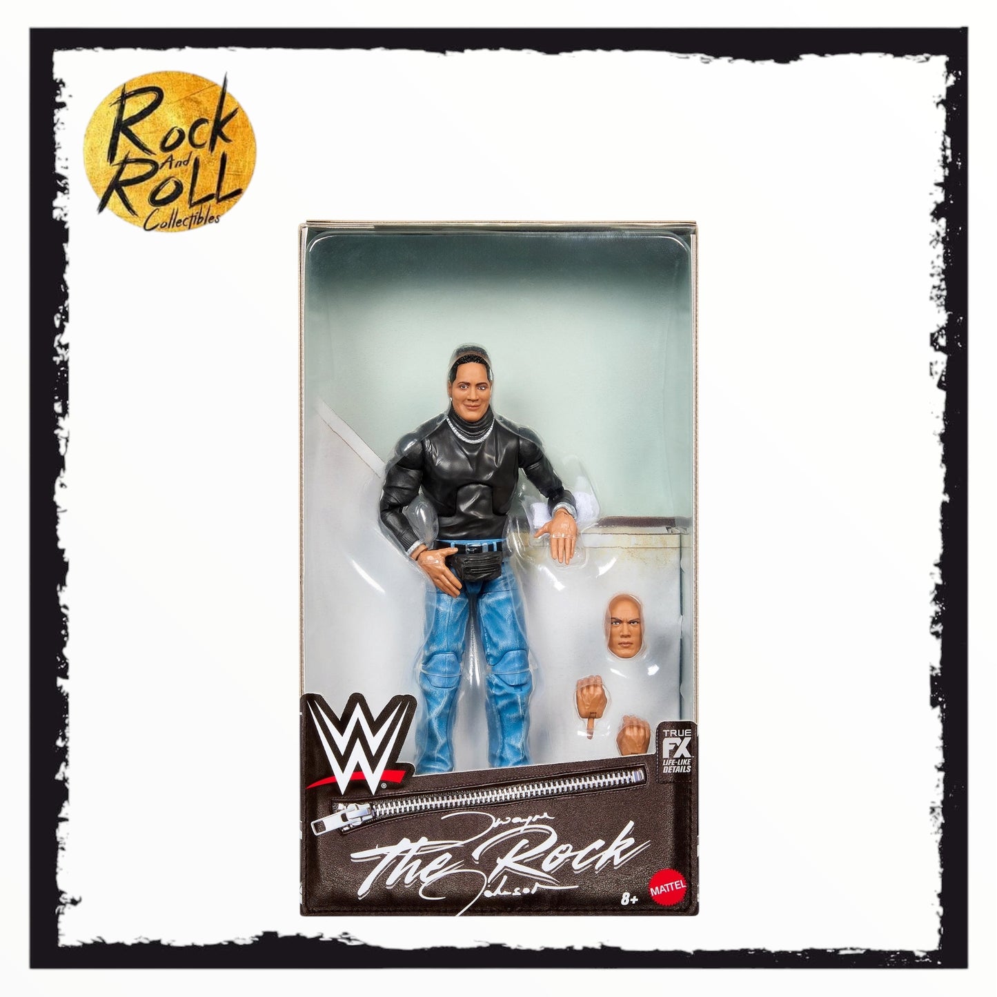 WWE Elite Collection The Rock (Fanny Pack) 6” Action Figure