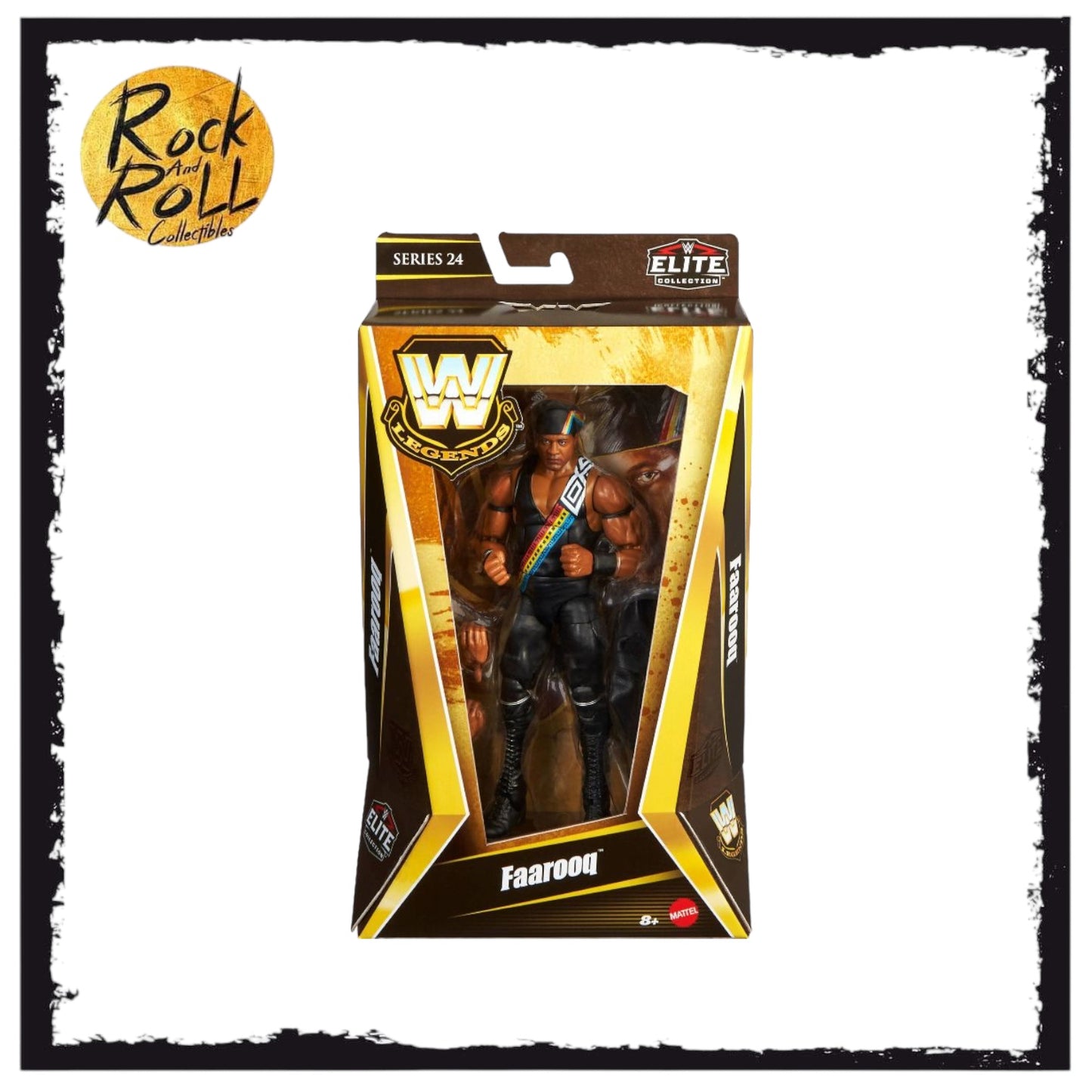 (Box Damage) WWE Faarooq Elite Series 24 US Import