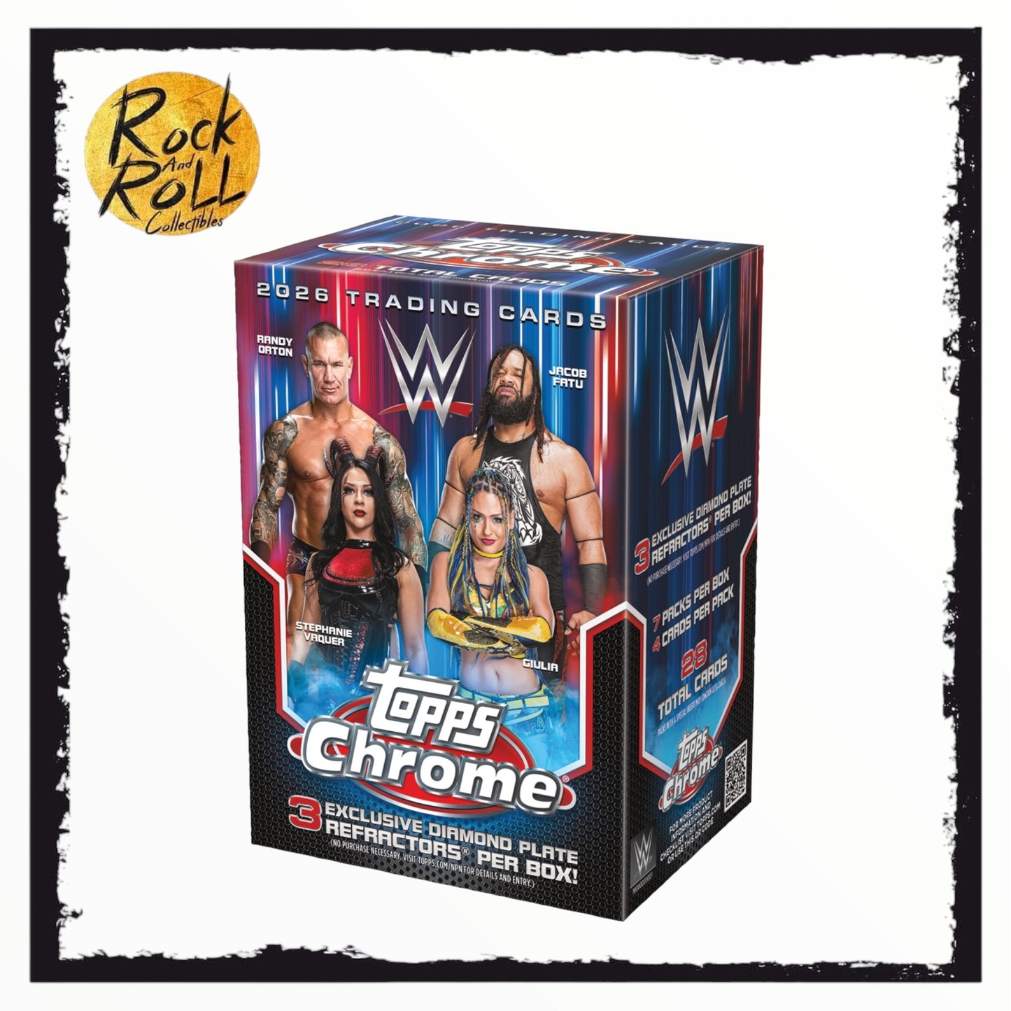 WWE 2026 Trading Cards Topps Chrome Cards