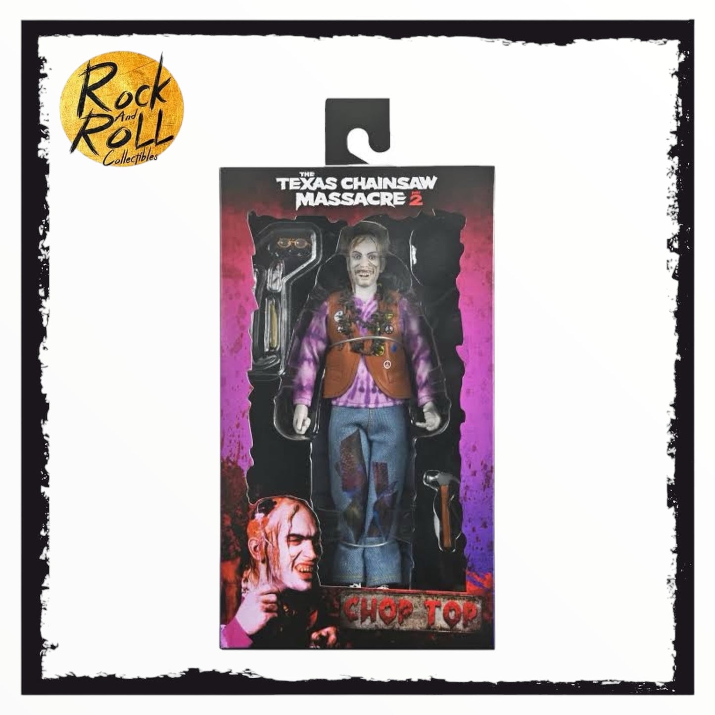 NECA The Texas Chainsaw Massacre 2 - Chop Top Clothed 8” Scale Action Figure