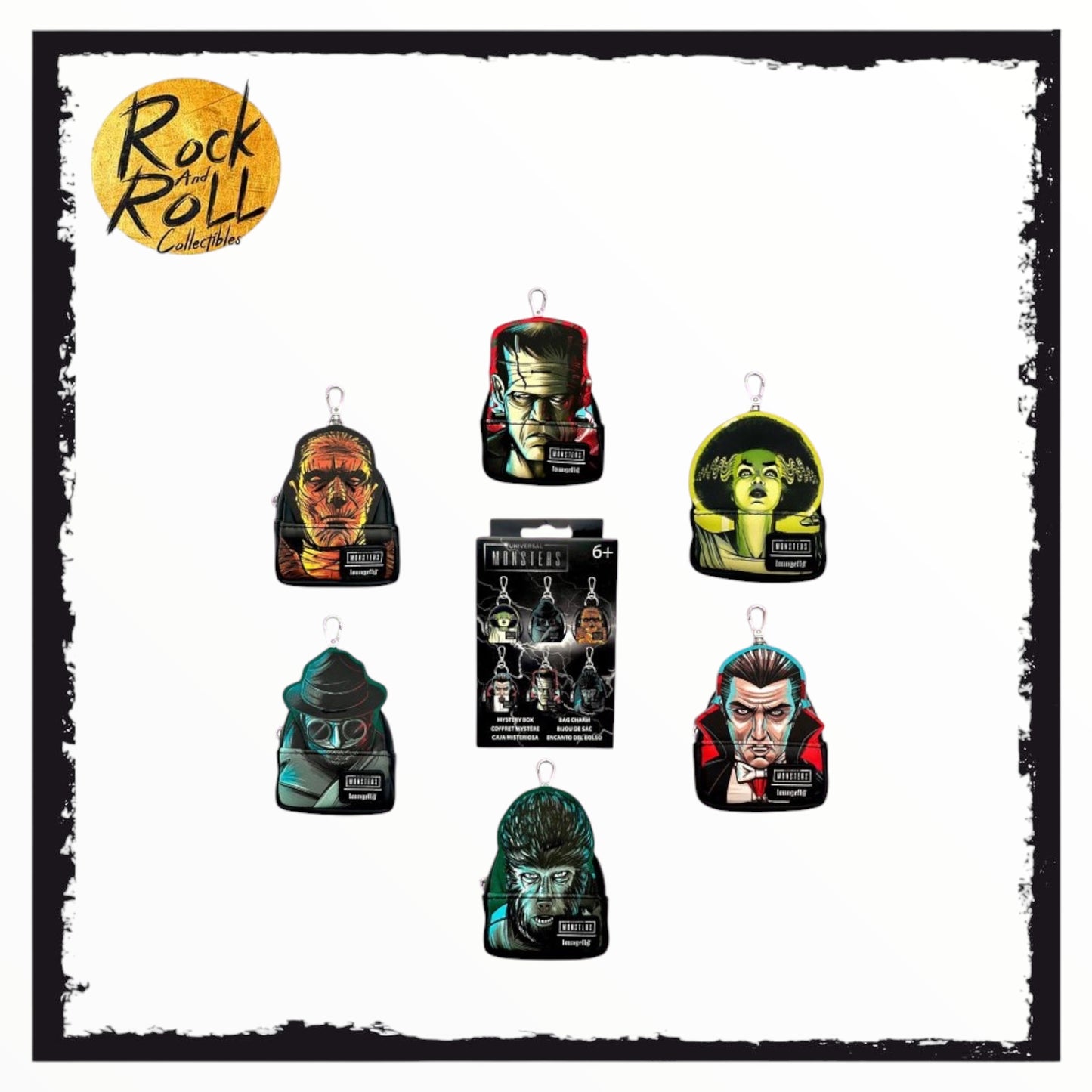 Loungefly Universal Monsters Mystery Mini Backpack Bag Charm (x1 Mystery)