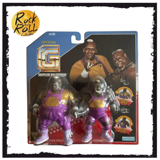 Grapplers & Gimmicks - Men on a Mission - Nelson Frazier Jr. & Bobby Horne - Purple & Gold 2 Pack (Slide Packaging)