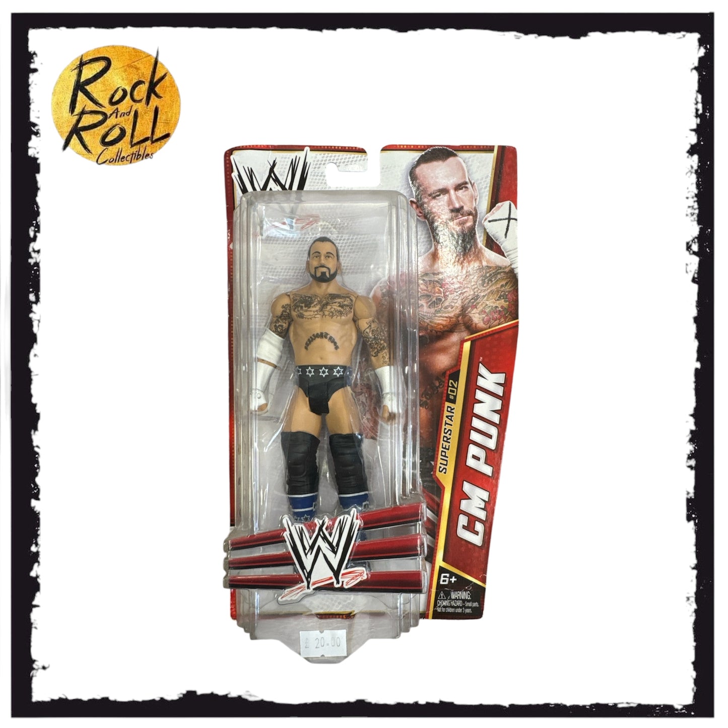 Not Mint Card - WWE Basic Series 24 Superstar #02 CM Punk