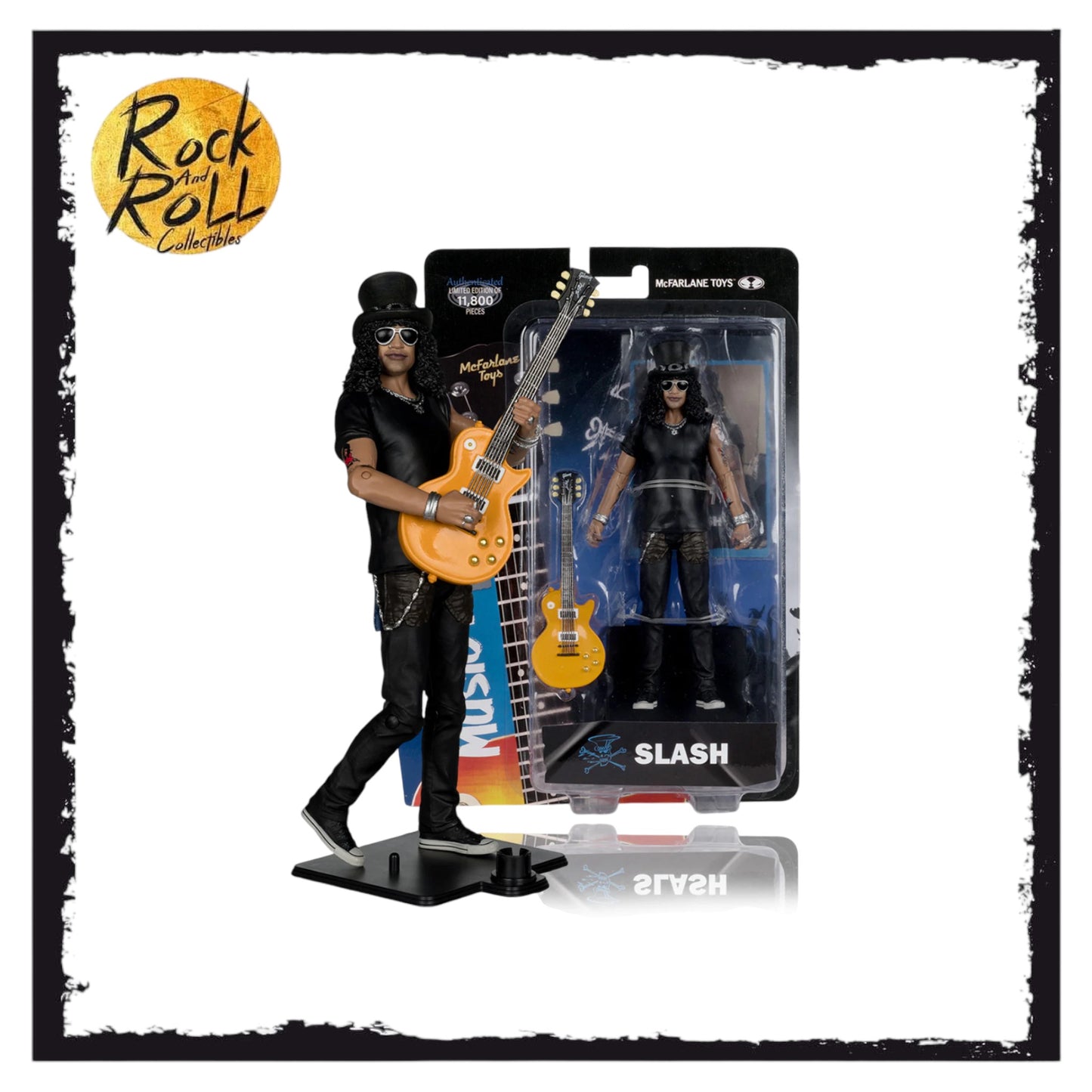 Music Maniacs Rock Wave 3 Guns N Roses Slash 6-Inch Scale Action Figure