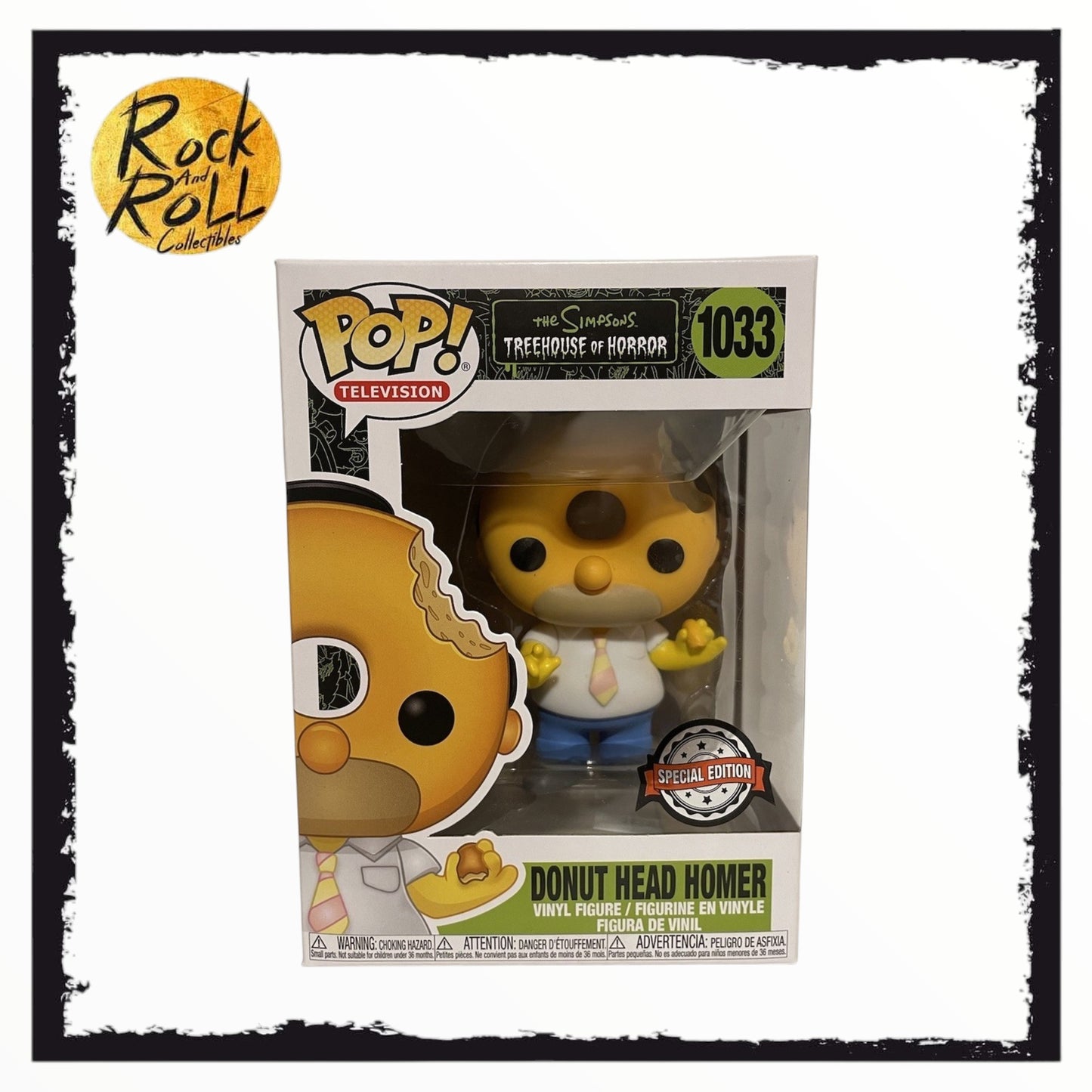 The Simpsons Treehouse of Horror - Donut Head Homer Funko Pop! #1033 Special Edition Condition 8/10