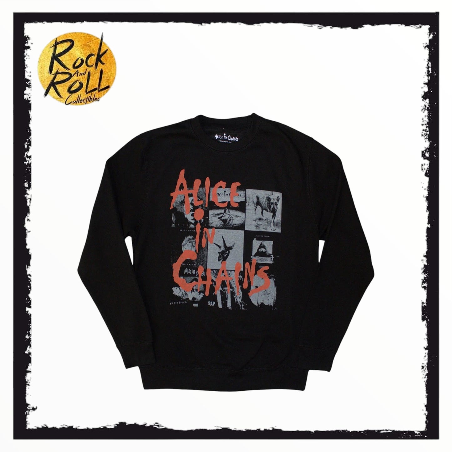 Alice In Chains Unisex Sweatshirt: Albums Montage (Black)