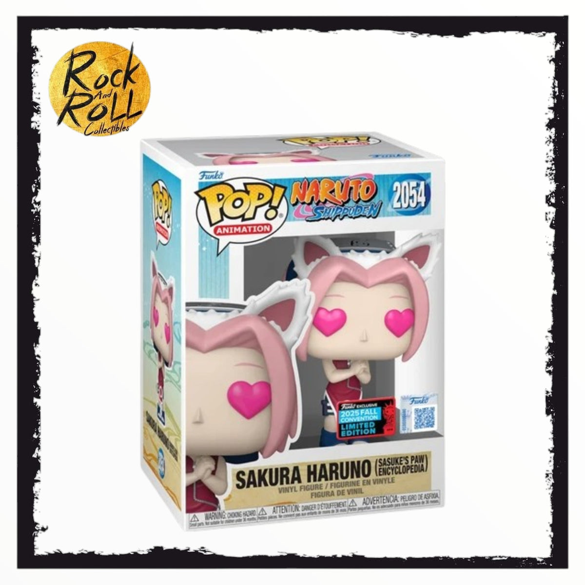 Naruto Shippuden - Sakura Haruno (Sasuke's Paw Encyclopedia) Funko Pop! #2054 2025 Fall Convention Limited Edition