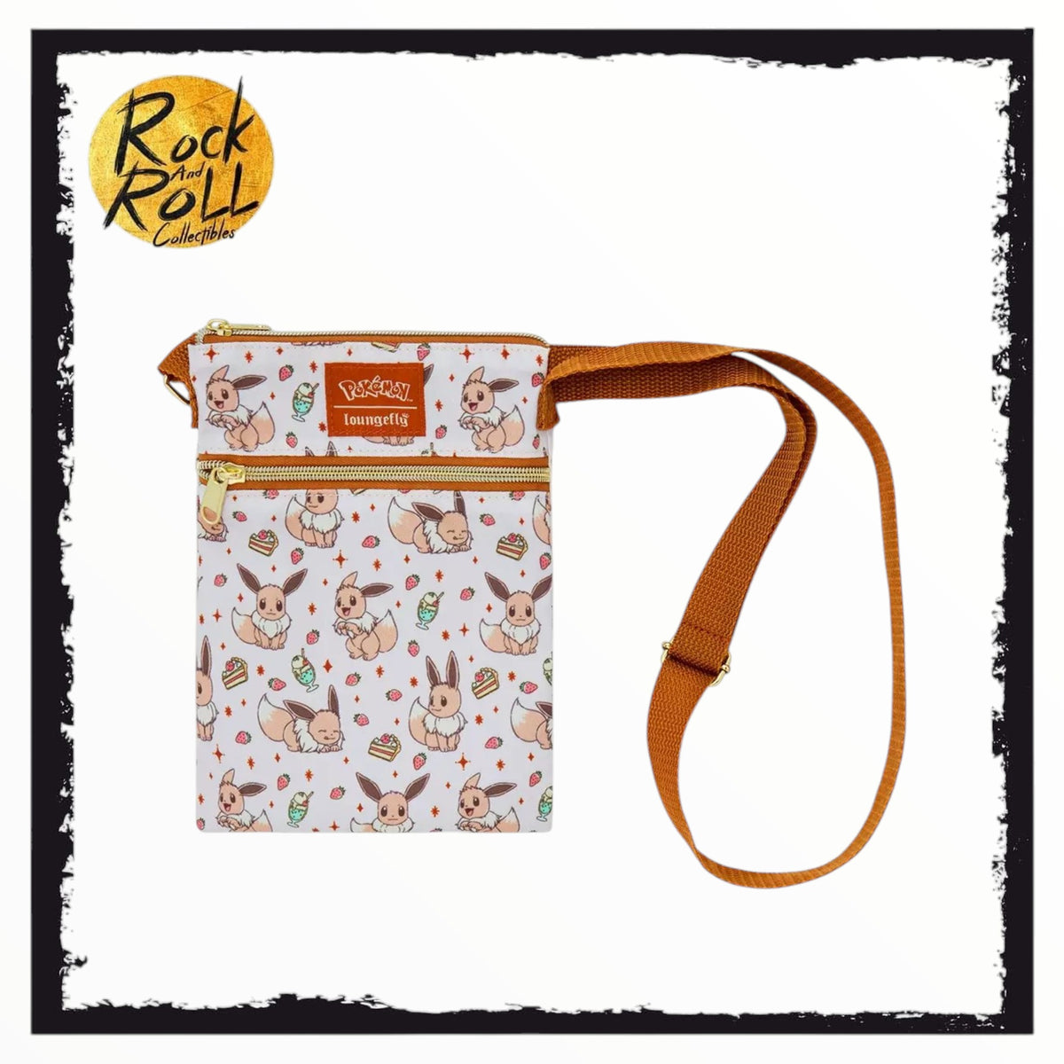 Loungefly Pokemon Eevee Desserts Passport Crossbody Bag - US Import