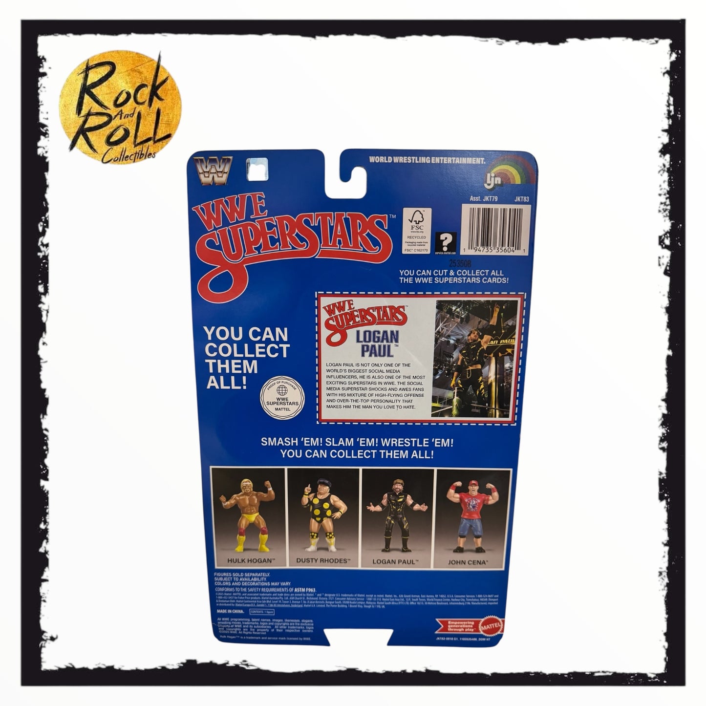 Damaged Bubble - WWE Superstars LJN Style Logan Paul US Import