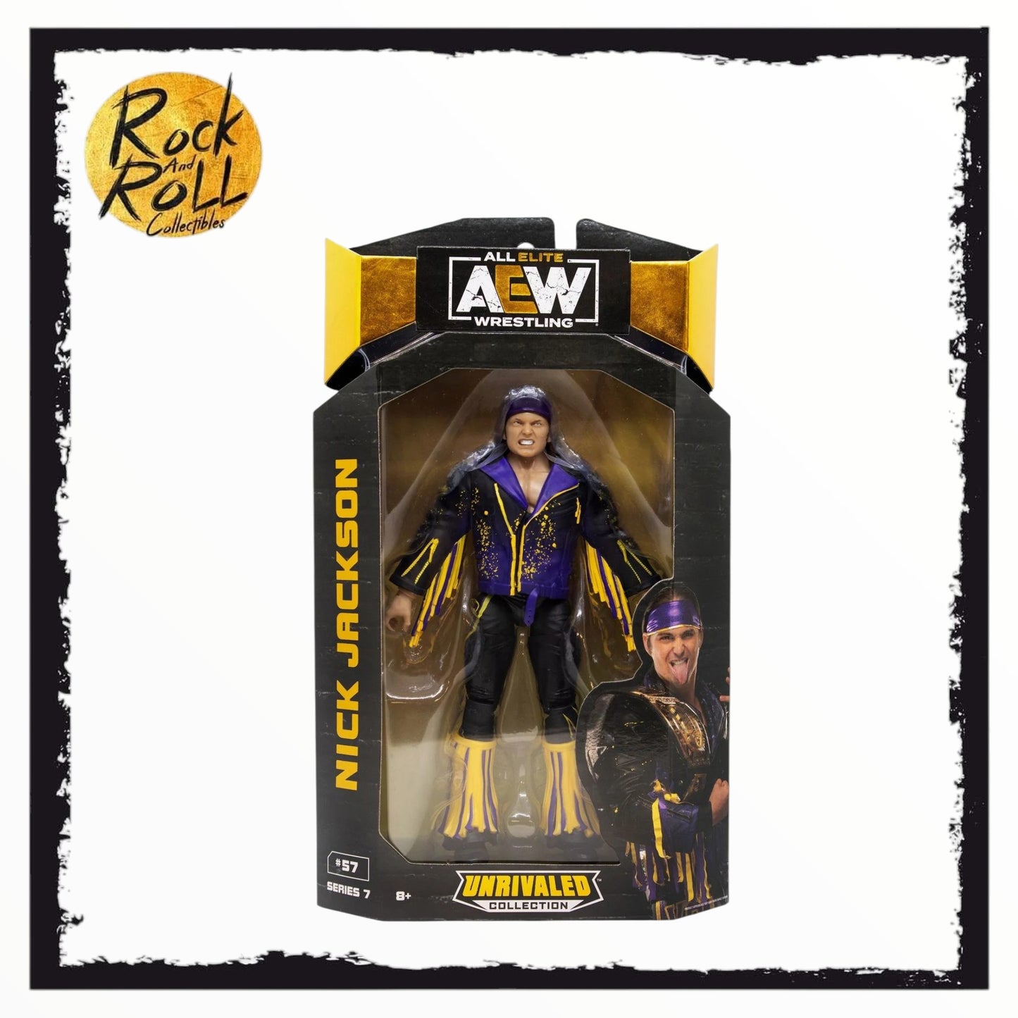 Not Mint Packaging - AEW Unrivaled Collection Series 7 #57 Nick Jackson US Import