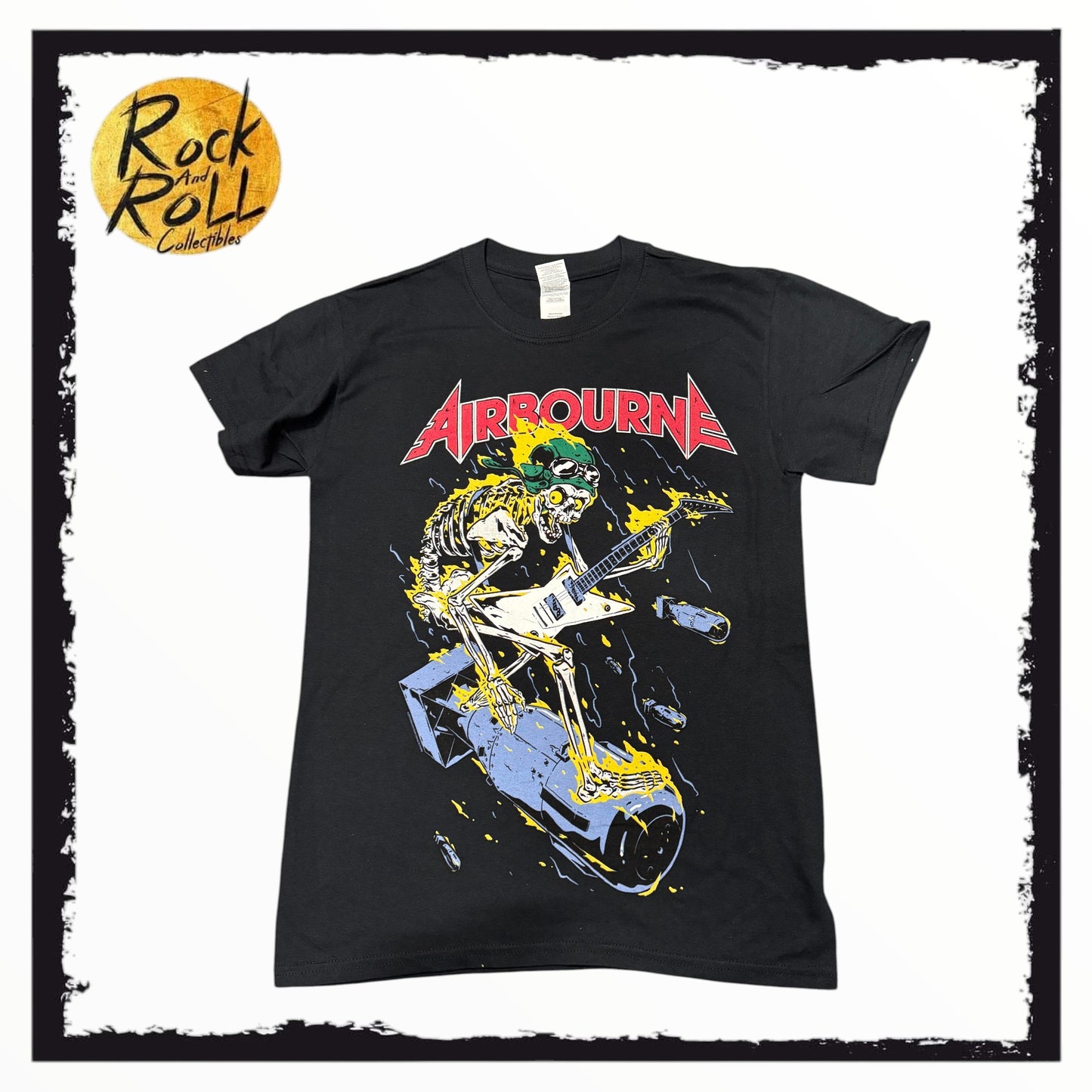 Airbourne Scorch Bomb Europe 2019 Tour T-Shirt - Small
