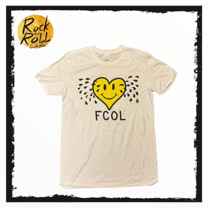 Kasabian - "FCOL" White Official 2017 Tour T-Shirt (Yellow Heart)