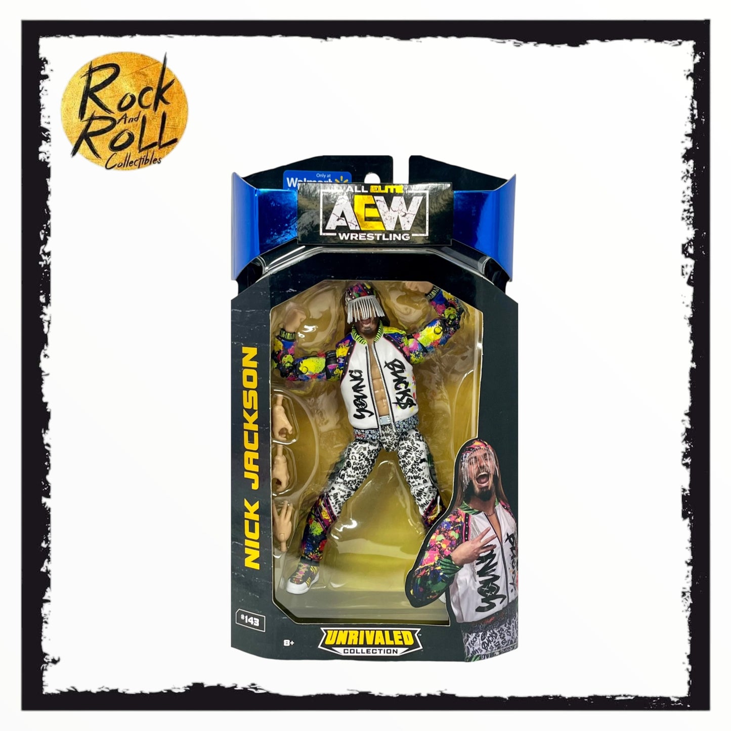Not Mint Packaging - AEW - All Elite Wrestling Unrivaled Collection #143 Nick Jackson Walmart Exclusive US Import