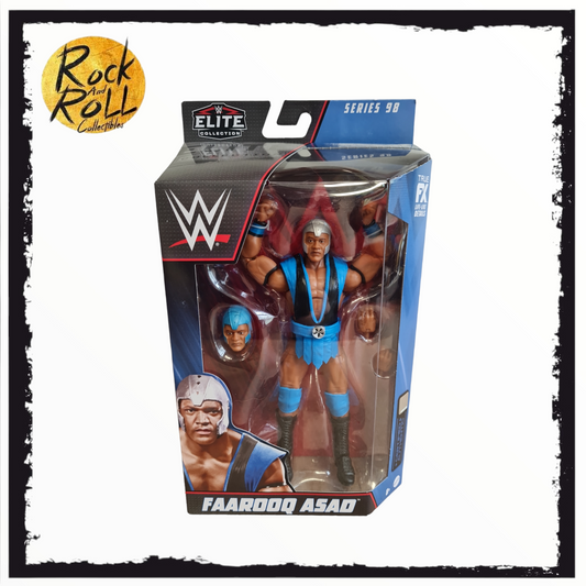 WWE Elite Series 98 - Farooq Asad - Not Mint Packaging