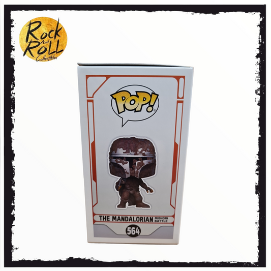 Star Wars - The Mandalorian Mudhorn Battle Funko Pop! #564 Game Stop Exclusive Condition 8.75/10