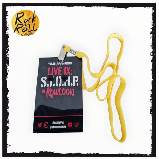 Major Wrestling Figure Podcast S.T.O.M.P. Live In Kowloon Pin/Lanyard