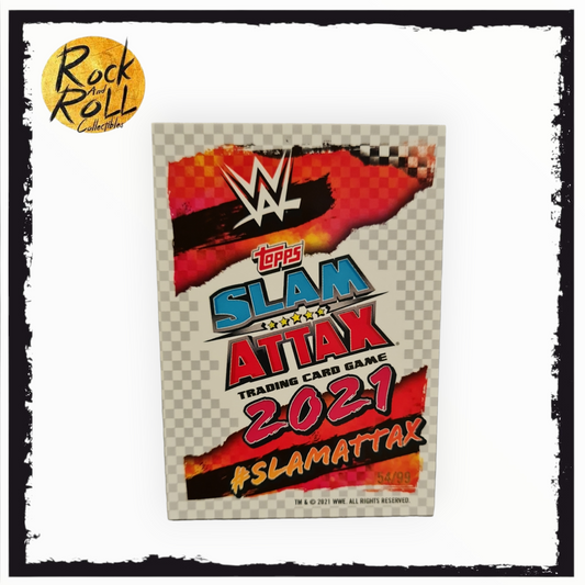 2021 WWE Topps Chrome Slam Attax AJ Styles Gold Refractor #54/99