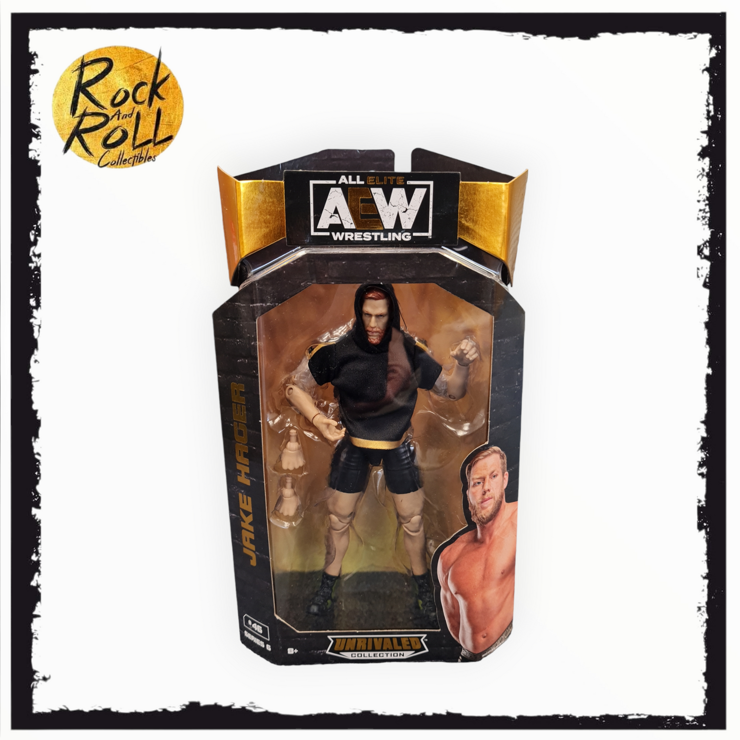 Box Damage - AEW Unrivaled Series 6 #46 Jake Hager Action Figure