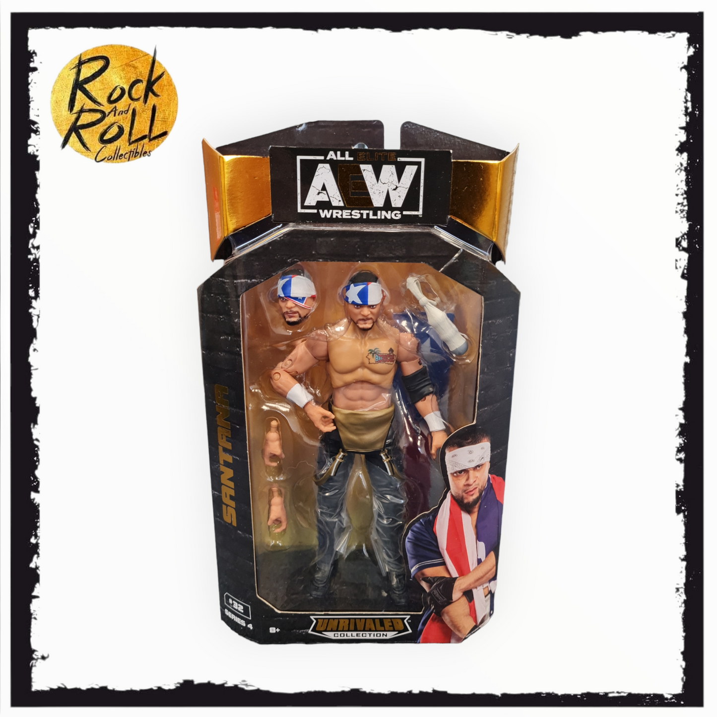 AEW Unrivaled Series 4 #32 Santana Action Figure