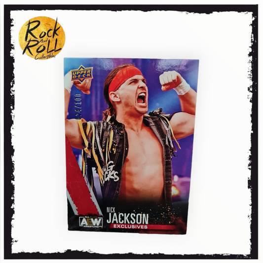 2021 Upper Deck AEW All Elite Wrestling Exclusives 024/100 Nick Jackson #20