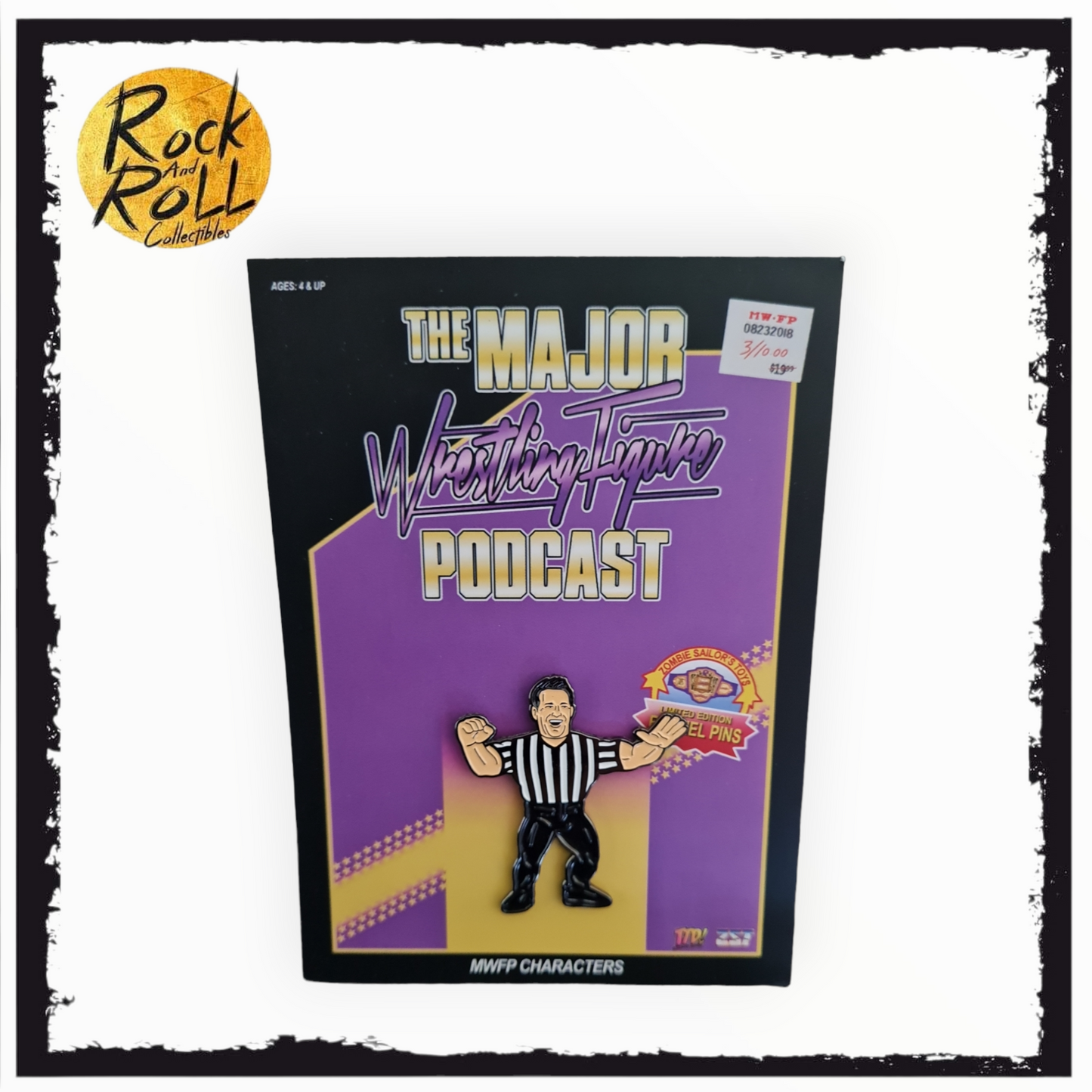 The Major Wrestling Figure Podcast Enamel Pin - The Referee