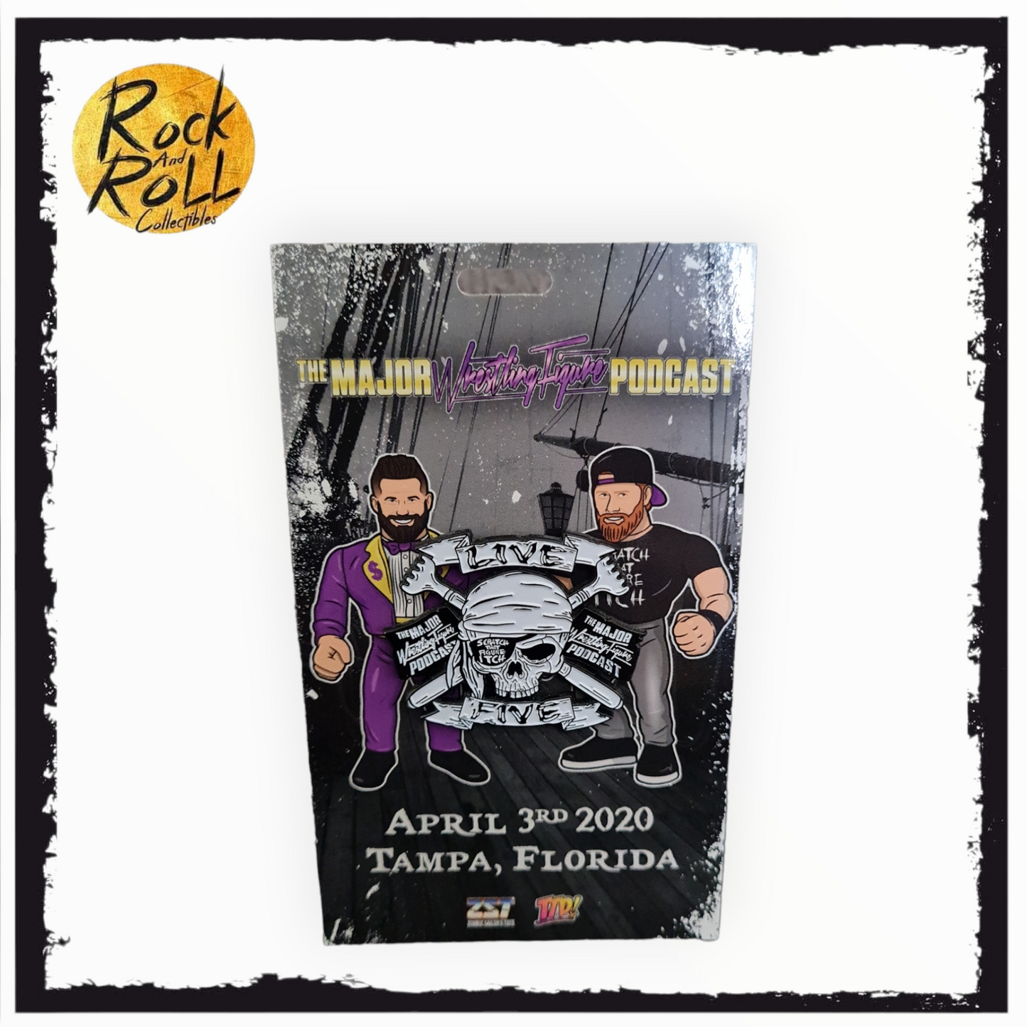 Major Wrestling Figure Podcast Live Tampa Florida Enamel Pin