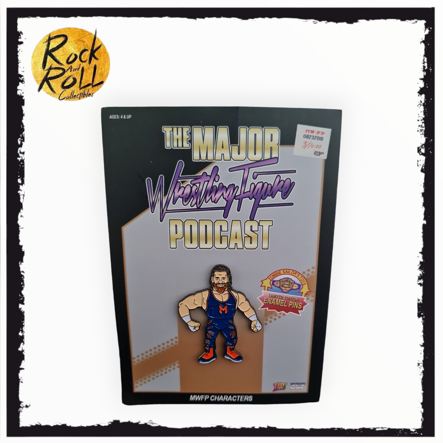 The Major Wrestling Figure Podcast Enamel Pin - Brian Myers (Not Mint Card)