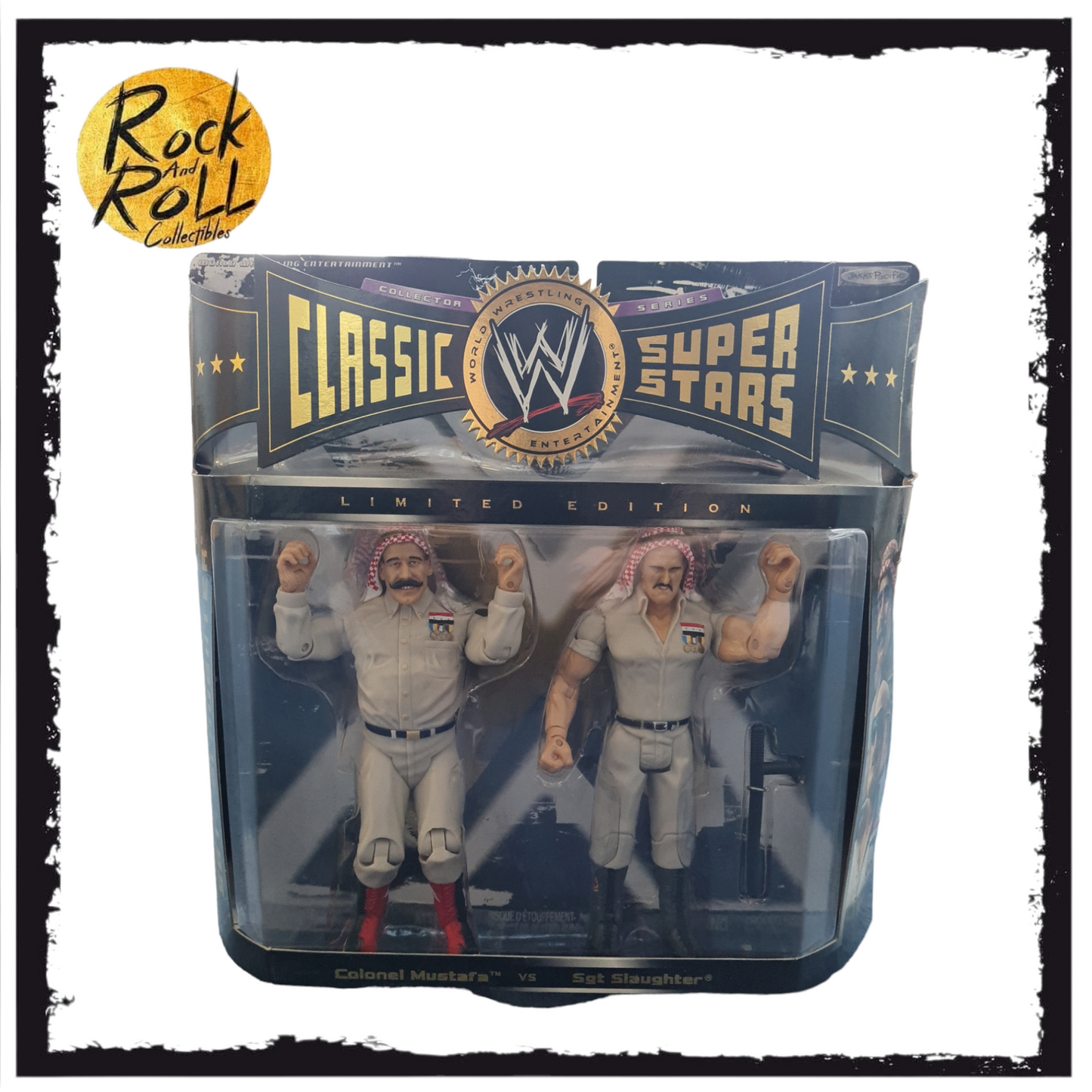WWE Classic Superstars Collector Series Limited Edition - Colonel Mustafa vs Sgt. Slaughter