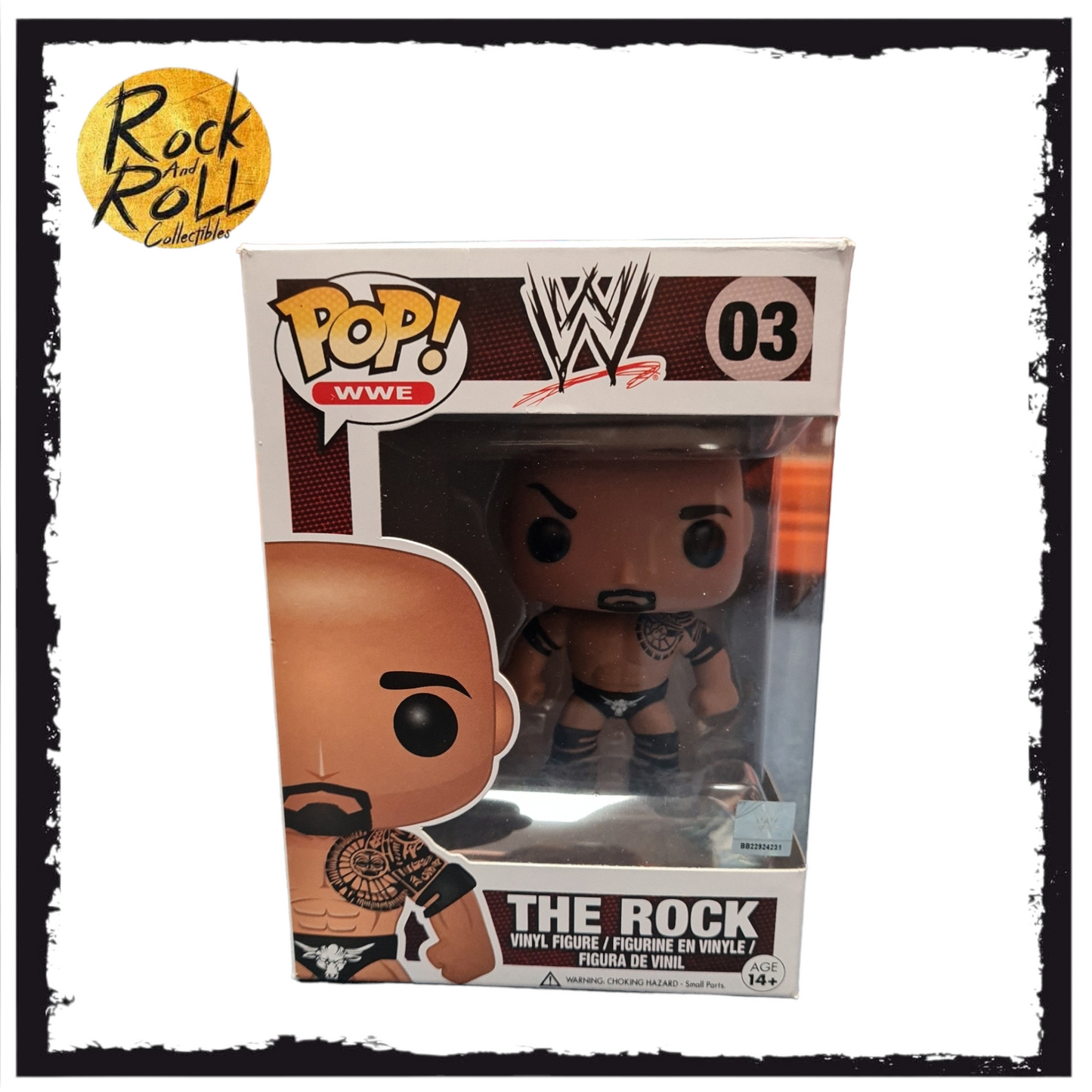 WWE The Rock Funko Pop Figure #03 Condition 8.5/10