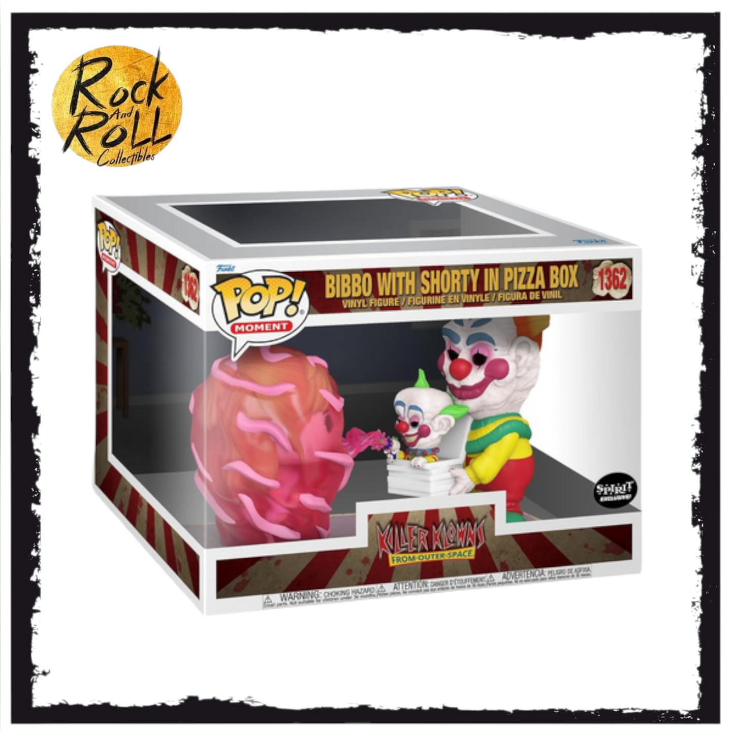 Funko! Killer Klowns from Outer Space Bibbo with Shorty in Pizza Box Movie Moment - Spirit Halloween Exclusive