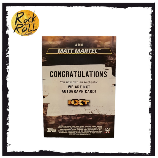 MATT MARTEL RC 2021 Topps WWE NXT A-MM AUTOGRAPH ROOKIE CARD 235/250