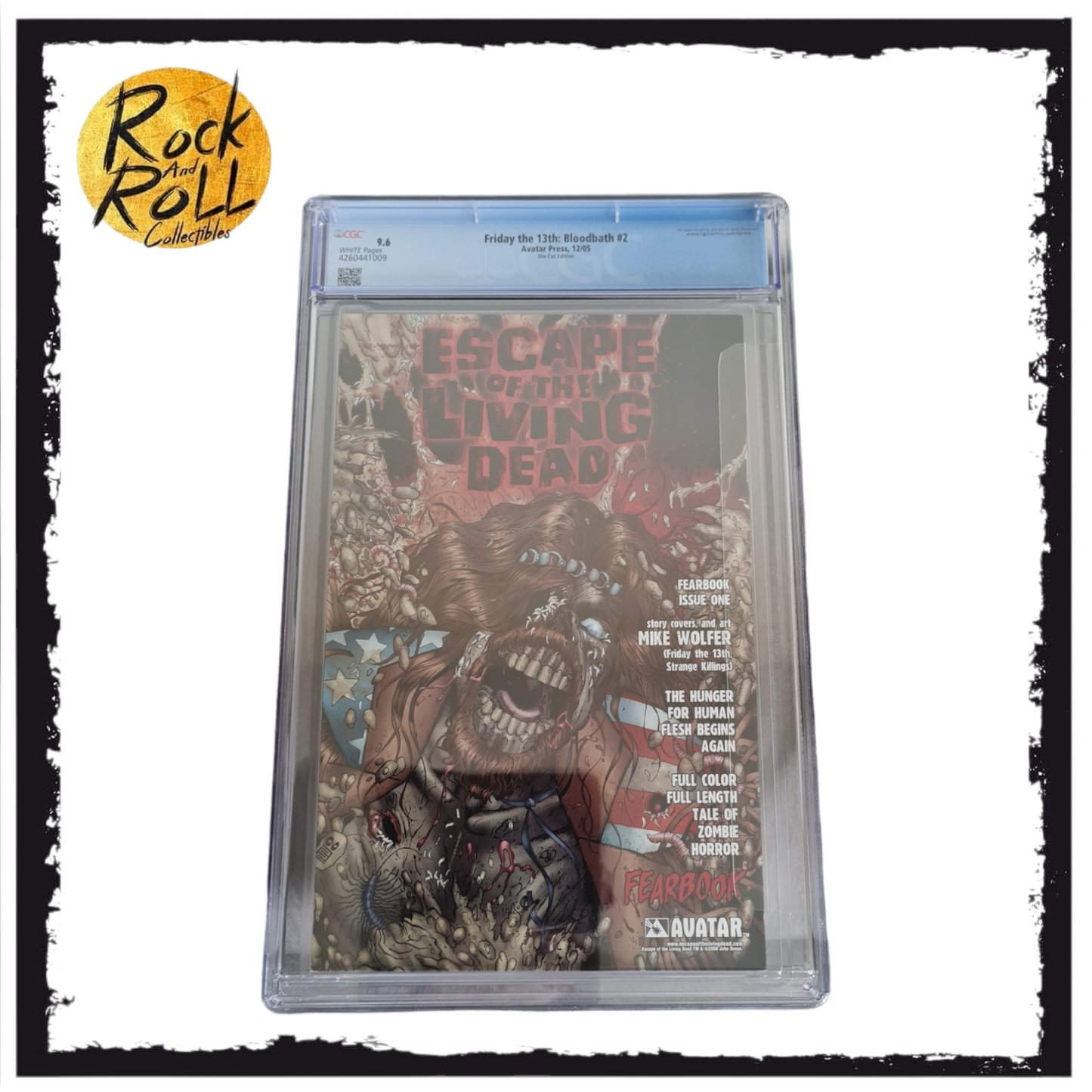 Friday The 13th: Bloodbath #2 Avatar Press 12/05 Die-Cut Edition Comic. CGC 9.6